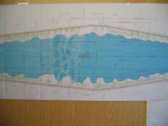 Site plan for the construction of the ramp.