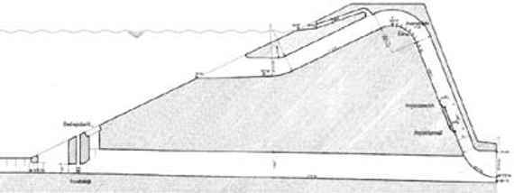 drawing of the siphon weir