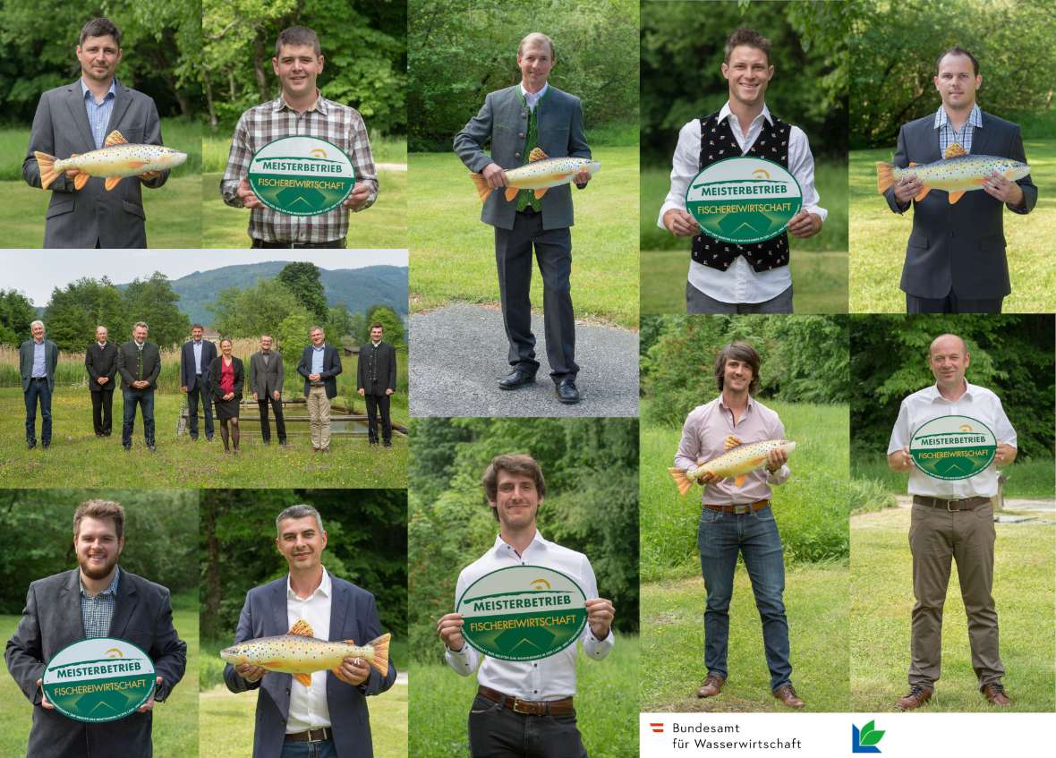 In this compiled photo you can see a total of ten new masters holding the master logo and a group photo. All pictures were taken outdoors.