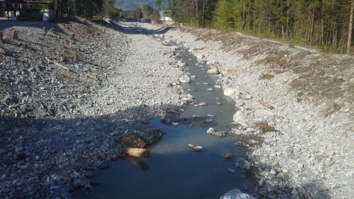 You can see a larger section of the rehabilitated water in nature.