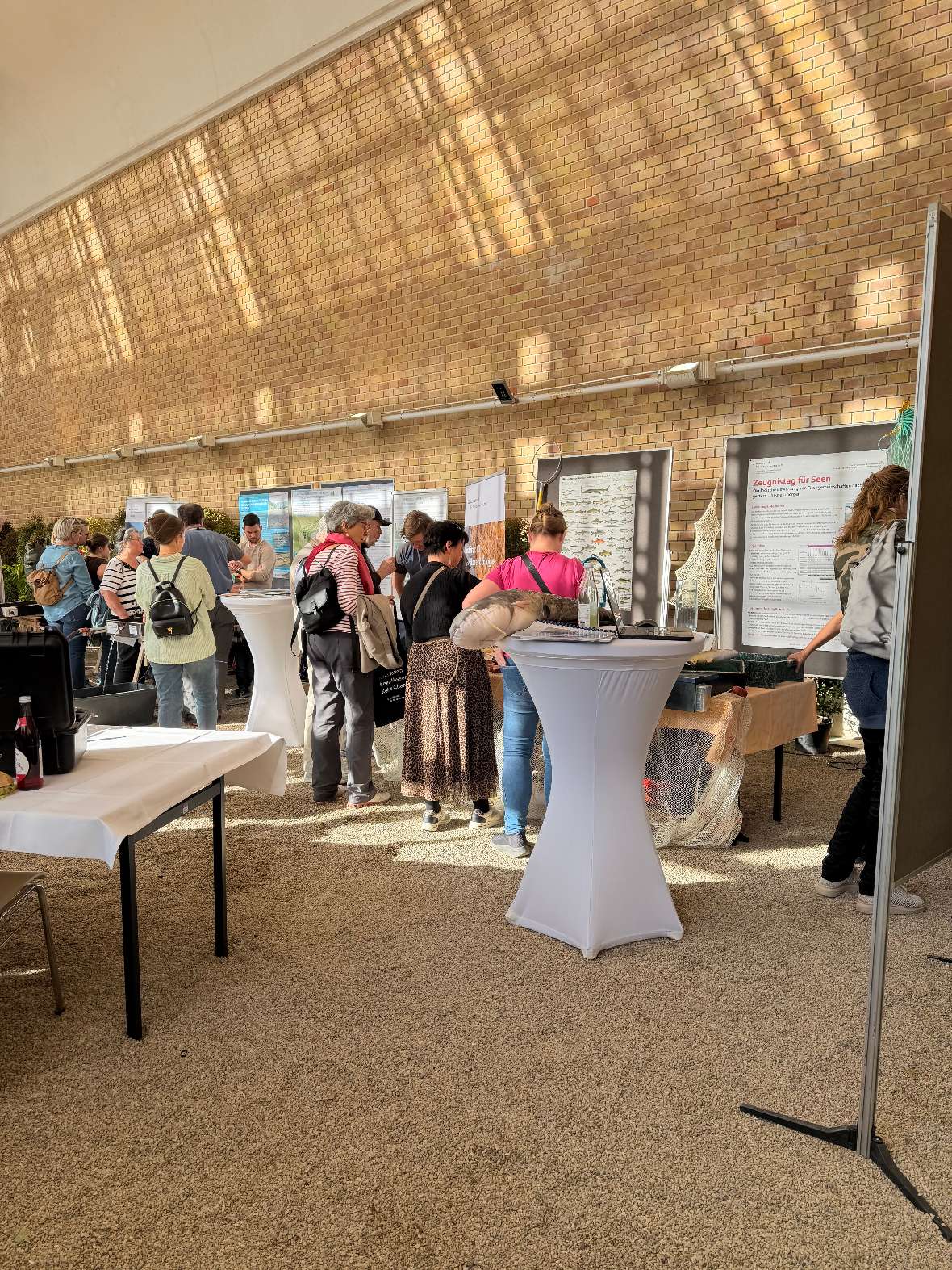 Schnappschuss in die Menge im Palmenhaus