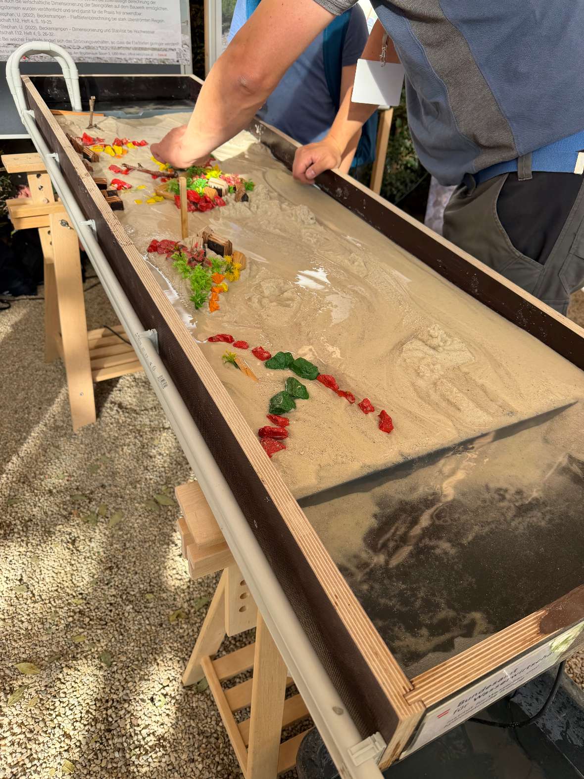 Versuchsrinne des Institutes für Wasserbau und hydrometrische Prüfung