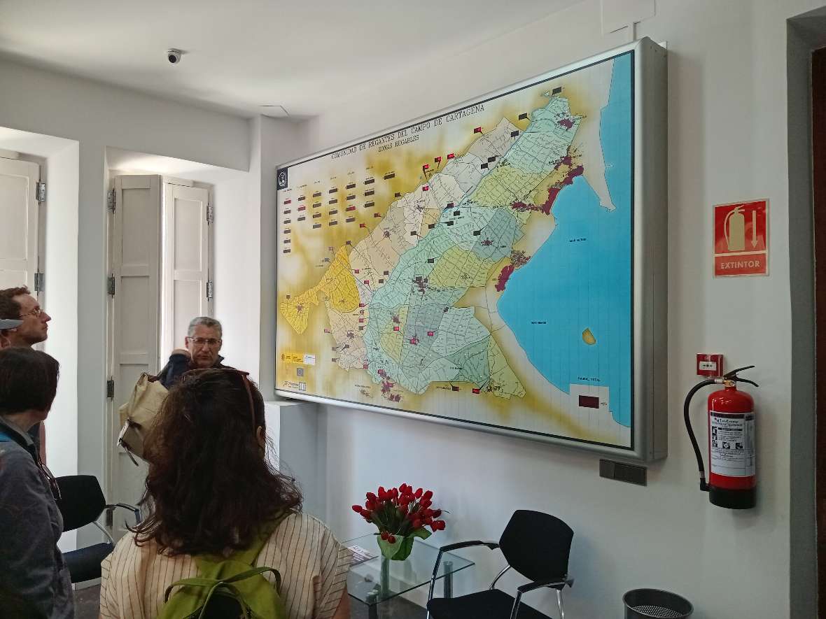 Räumlicher Überblick über die Bewässerungsgemeinschaft des Campo de Cartagena