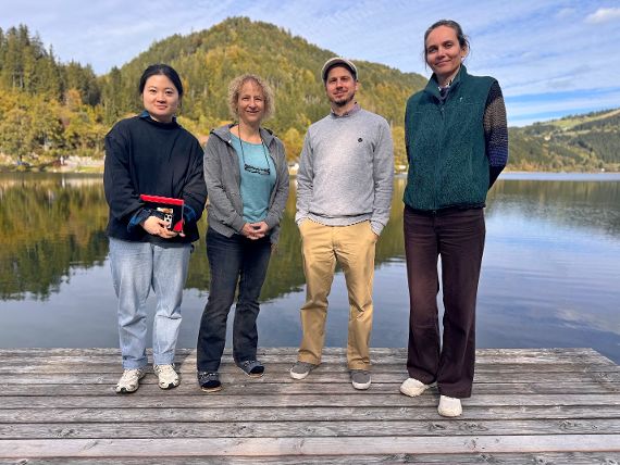 Gruppenfoto von den Projektpartnern des CASPAR Projekts vor dem Lunzer See.