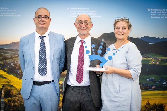 Übergabe Neptun Staatspreis für Wasser