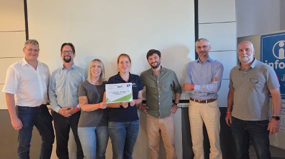 Von links nach rechts: Wolfgang Pleier LK BGLD, Daniel Hörner LK STMK, Tanja Spreitzer-Polleres, Carina Eisenwagner beide Naturschutzbund, Christian Bauer (Bundesamt für Wasserwirtschaft), Benedikt Berger LK NÖ und Siegfried Unz